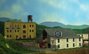 The Ideal Box Co. and Burner Lumber & Coal Co. are located a Pennsboro, WVa.  Burner Lumber was scratch built in 2021 from an article series that appeared in the May, June and July 1960 Model Railroader Magazine.