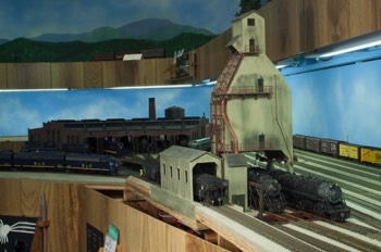 Grafton, West Virginia is the center of activity on the Monongah Division and is the site of this engine terminal