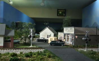 The Ruben C. Seidel General Store and Post Office is located on Blaser Road.  The West leg of Blaser Wye is in the background. 