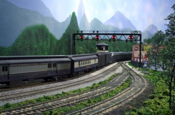 Train No. 11, The Metropolitan, passes CA Tower at Terra Alta WVa enroute to Cincinnati, Ohio.