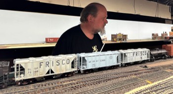John Vandenberg switching the boat cuts at the Thomure yard