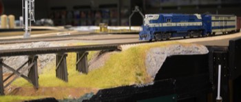 Train #92 at the bridge awaiting clearance into Middle Yard